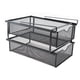 thumbnail image 2 of Organizador extraíble para armario, caja de almacenamiento para artículos diversos, fácil instalación con cajón deslizante negro, 2 of 9