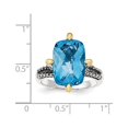 thumbnail image 3 of Sterling Silver w/14k Lt Swiss Blue Topaz Ring, 3 of 3