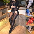 thumbnail image 4 of Collants Bodystocking Grande Taille Huile Brillante Nylon, 4 of 5