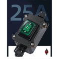 thumbnail image 5 of Interruptor basculante impermeable tipo barco con carcasa IP65, encendido/apagado para equipos eléctricos con luz LED y botón de encendido (B), 5 of 5