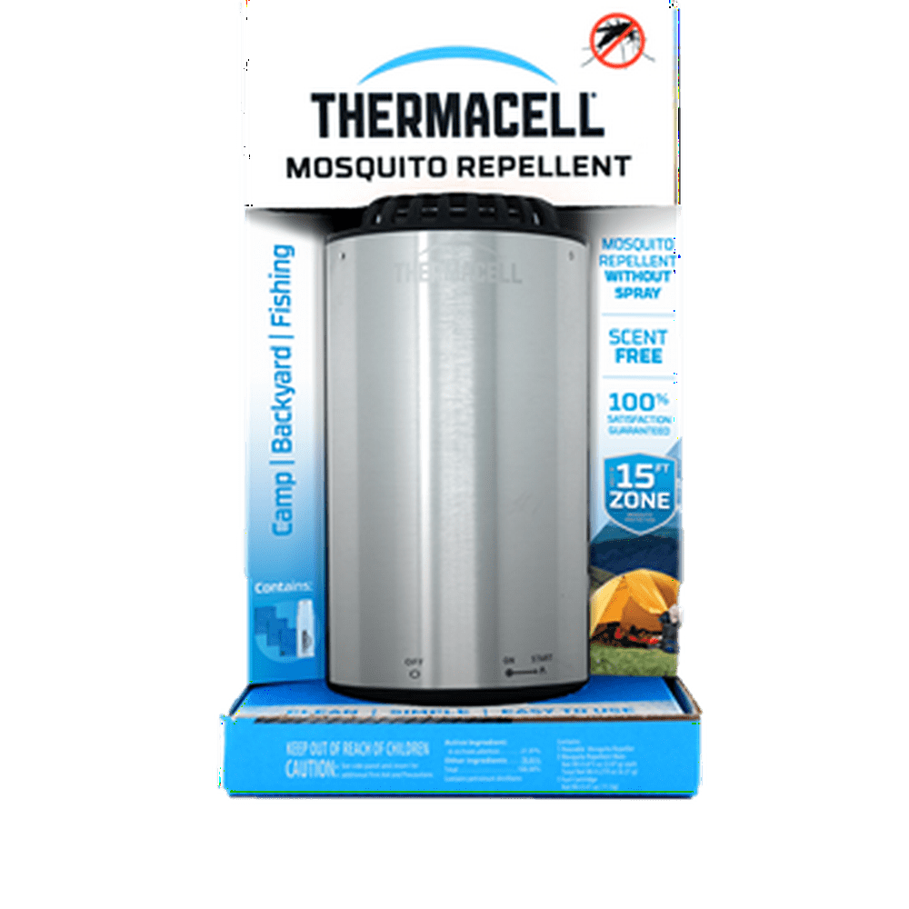Thermacell Camping Mosquito Repeller with 12 Hours of Repellent, Nickel