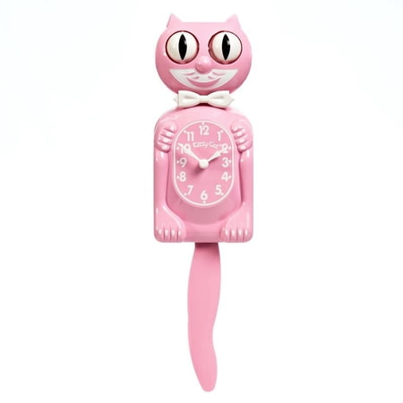 Bubblegum Pink Kitty Cat Clock ( 3 / 4 Size) 12 . 75 " Smaller Version Kit Cat Klock with Moving Eyes and Bubblegum Pink Kitty Cat Clock ( 3 / 4 Size) 12 . 75 Smaller Version Kit Cat Klock with Moving Eyes