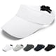 thumbnail image 1 of Visera Hombres Mujeres - Golf Tenis Visera Ajustable Deportes Parasol Muy Delgada Secado Rápido Visera Gorra Unisex, Blanco, 1 of 5