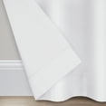 thumbnail image 5 of (2 pack) Eclipse Samara Solid Blackout Curtains, Single Curtain Panel, 63 Inch Long Blackout Curtains, 42" W x 63" L, White, 5 of 9