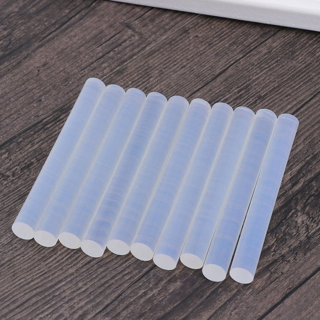 FUEENIRVA 50Pcs Transparent Accessory Glue Sticks Bulk Thermoplastic Resin Durability for Hand-craft Projects