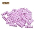 thumbnail image 3 of Unique Bargains 30Pack 4mm Cord Lock Plastic Double Hole Spring Toggle Stoppers, Purple, 3 of 5