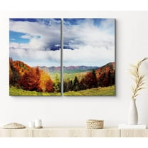 PixonSign Canvas Print Wall Art Set Sunny Superior National Forest Nature Wilderness Photography Realism Contemporary Landscape Colorful Multicolor Ultra for Living Room, Bedroom, Office - 24"x36"x2