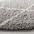 thumbnail image 3 of SAFAVIEH Parma Eglantine Geometric Shag Area Rug, Grey/Cream, 6'7" x 6'7" Round, 3 of 9