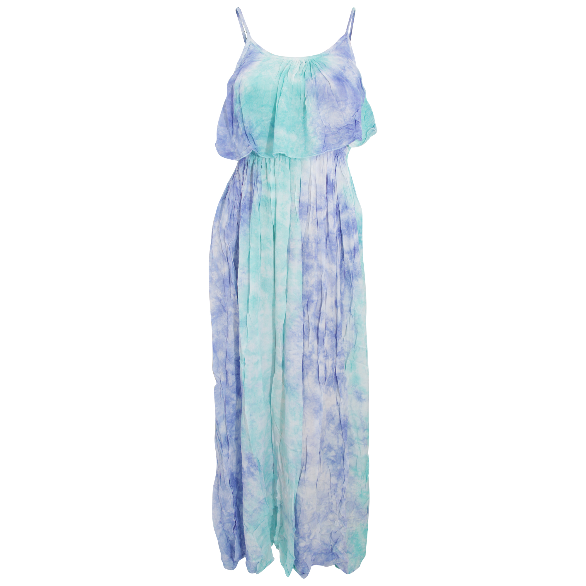 Womens/Ladies Maxi Pastel Tie Dye Summer Dress Walmart Canada