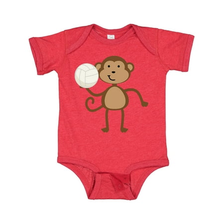 

Inktastic Volleyball Monkey Boy Gift Baby Boy Bodysuit