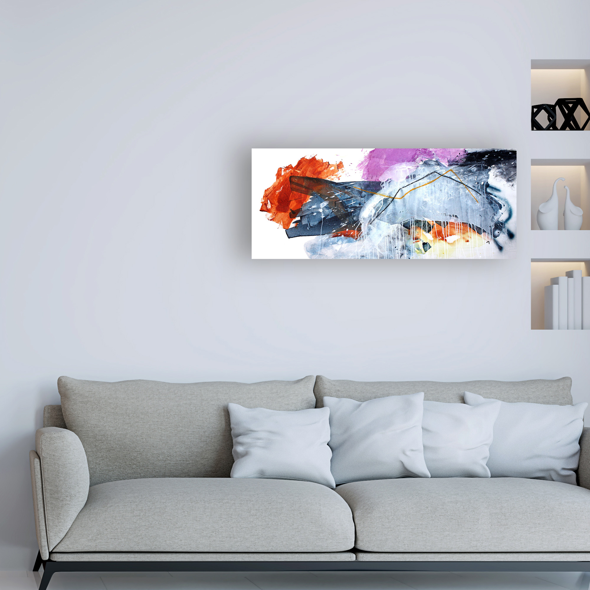 Trademark Fine Art 'Multicolored Breakthrough' Canvas Art by Melissa McGil