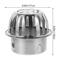 thumbnail image 6 of REACHISE Stainless Steel Hair Catcher Drain Strainer for Bathtub and Sink, 6 of 8