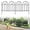Black, variant on 45ft X 21in Animal Barrier Fence, 32 Panels No Dig Fence for Dogs Rabbit, Anti Digging Defense Barrier Garden Edging Border, Rustproof Metal Arched Decorative Garden Fencing for Outdoor, Yard, White