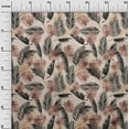 thumbnail image 3 of oneOone Viscose Chiffon Peach Fabric Tropical Sewing Fabric By The Yard Printed Diy Clothing Sewing Supplies 42 Inch Wide, 3 of 4