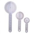 thumbnail image 2 of 3-Piece Goniometer 6/8/12 Inch Occupational Therapy Protractor Tool Measuring Angle Ruler 360 Degree Universal, 2 of 8