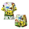 thumbnail image 4 of Lsque Pikmin Women's Short-Sleeved Pajama Set - 2 Piece Soft and Lightweight Sleepwear Set-Small, 4 of 9