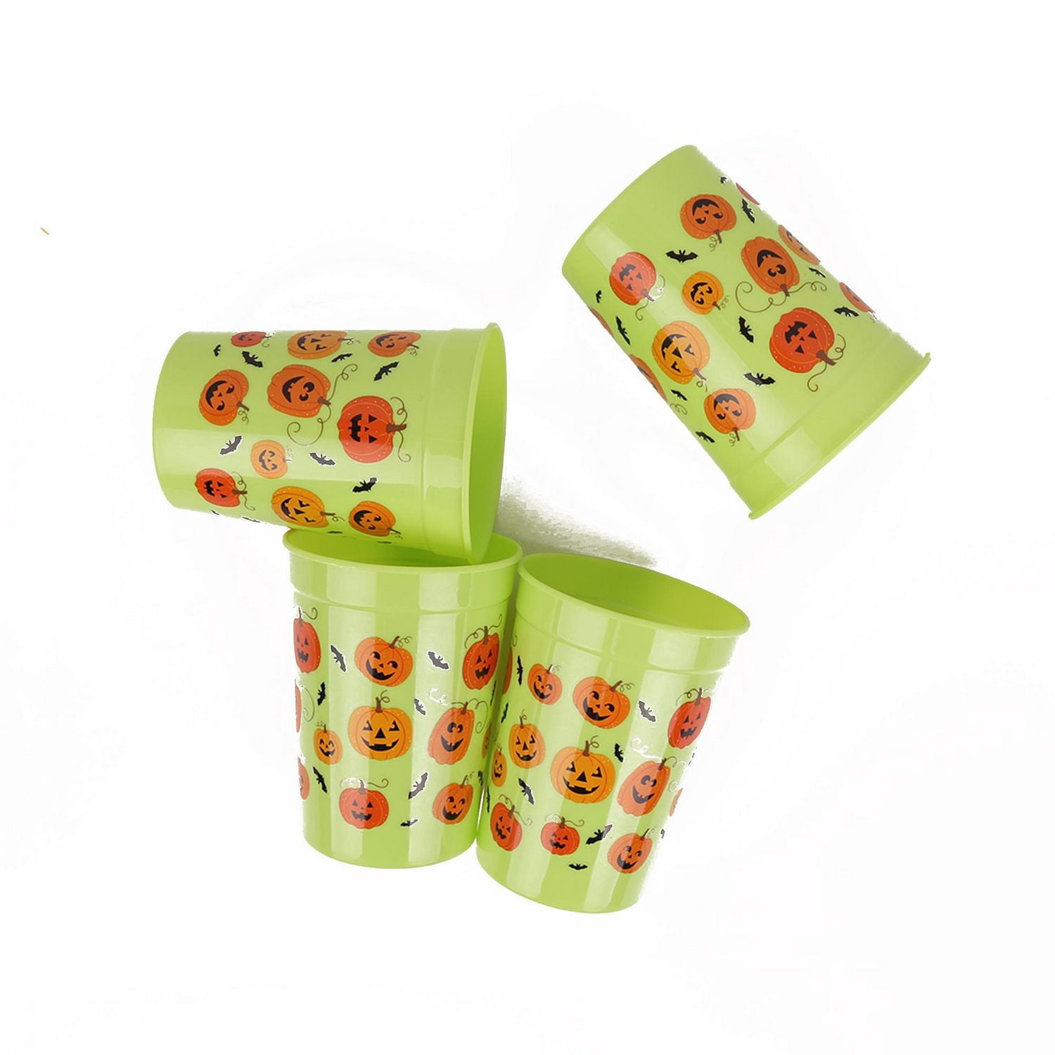 4PK TUMBLERS-PUMPKIN