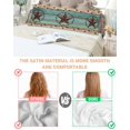 thumbnail image 4 of Long Body Pillowcase, Western Old Wooden Board Vintage Silk Pillow Cases for Hair and Skin with Zipper, Texas Star Country Soft Breathable Cooling Pillow Cover for Women, 20 x 54 Inches, 4 of 6