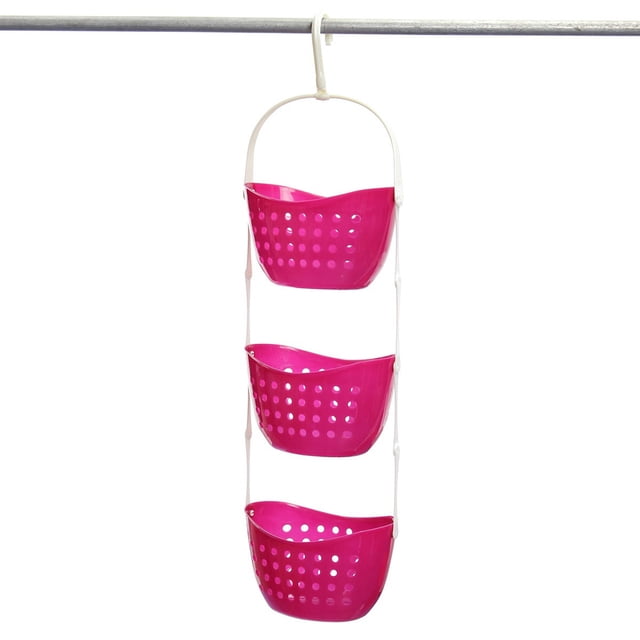 UPGRATOR Organizador Colgante Rosado Para Con 3 Niveles Y Gran Capacidad Para Almacenaje