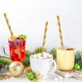 thumbnail image 4 of xaoyunyn Thick Paper Disposable Straws Pack Stable,Stylish,Use Taste Preserving Drinking Straws 100 Count for Parties and Gatherings, 4 of 8