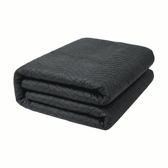 Heavy Duty Moving Blanket 72"x80" – 45 lb/Dozen, Deluxe Padded Furniture Cover for Shipping & Storage, Black (1 pack)