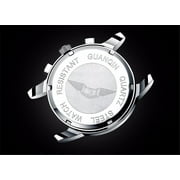 GUANQIN Men Quartz Wrist Watch Fashion Analog Sport Watch Stainless Steel Luxury Design Luminous Date Chronograph Waterproof