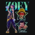 thumbnail image 2 of Girls KPop Demon Hunters Zoey Super Star Logo T Shirt, 2 of 5