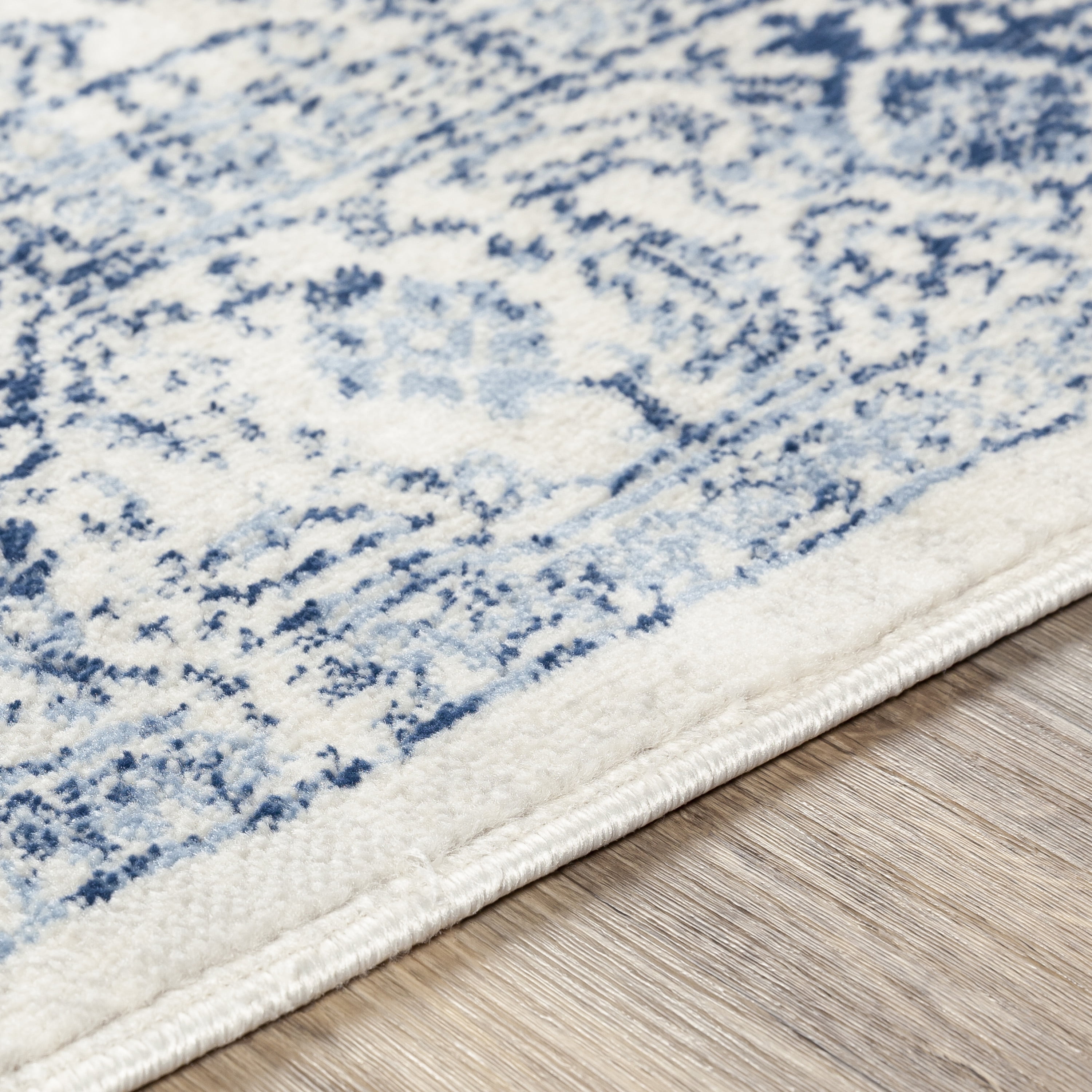 Livabliss Roma Vintage Medallion Area Rug,7'10" x 10',Blue
