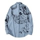 thumbnail image 2 of Camisas Hombre Manga Larga Camisa de hombre 3d Impresión digital Camisa de manga larga Calle al libre (Blue, 4XL), 2 of 4