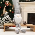 thumbnail image 3 of Muñeca de peluche sin rostro Inteprter decoración del hogar Navidad hombre gnomo blanco, 3 of 6