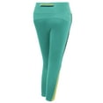 thumbnail image 3 of FashionOutfit Women's Back Color Contrast 3/4 Capri Skinny Workout Yoga Pants, 3 of 3