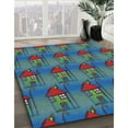 thumbnail image 3 of Ahgly Company Machine Washable Indoor Rectangle Transitional Seafoam Green Area Rugs, 5' x 8', 3 of 7