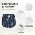 thumbnail image 4 of Fuzoiu Dinosaur Astronaut Print Women's Athletic Shorts, Double-Layer Running Shorts with Pocket,Women's Workout Shorts for Yoga, Gym, and Workouts-X-Large, 4 of 7