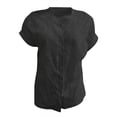 thumbnail image 5 of T Shirts For Women Womens Tops Summer Simple And Casual V Neck Solid Color Shirt Blouse, 5 of 7