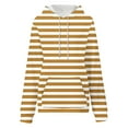 thumbnail image 4 of Ashirexll Hoodies for Women, Womens Hoodies Pullover, Ladies' Fashion Striped Loose Pocket Long Sleeve Hooded Sweatshirts Casual Tops, 4 of 5