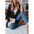 thumbnail image 2 of LinYooLi Women's Kimono Open Front Waffle Knit Cardigans Solid Sweater Batwing Sleeve Shawl Collared Soft Slouchy Cloak, 2 of 6