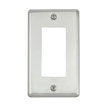 Maxxima 1 Gang Decorative Wall Plate, Stainless Steel (10 Pack)