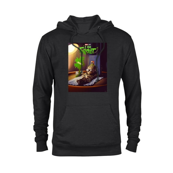 Marvel Studios I Am Groot Poster - Pullover Hoodie for Adults - Customized-Black