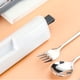 thumbnail image 4 of Juego de palillos y cuchara con estuche, combinaciones reutilizables de mango largo de acero inoxidable, bueno para regalo, 4 of 5