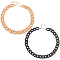 thumbnail image 1 of Collares de cadena de eslabones de resina de colores, Collar de clip Punk para mujeres y niñas, joyería, joyería de moda, 1 of 5
