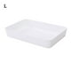 thumbnail image 2 of Caja de almacenamiento Rectangular de plástico Cajón de escritorio Estuche de cosméticos Organizador de papelería Contenedor de calcetines Almacenamiento y organización del hogar Blanco L Inteprter HA003019-03, 2 of 6