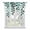 Green, variant on Navy Blue Ombre Botanical Tie Up Curtains for Small Windows,Adjustable Rod Pocket Valance 45 Inch Short, Watercolor Pastoral Leaf Rustic Window Treatment Balloon Roman Blind Shade, 34" x 45"