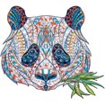thumbnail image 1 of 3D Pattern Wooden-Puzzle, Adult Children Creative Animal Shaped Jigsaw Puzzle, Irregular Building Block Puzzle Educational Toy, Home Family Artwork Décor, Holiday Birthday Gift Set (A4, Panda), 1 of 7