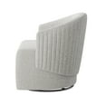 thumbnail image 6 of BELLEZE Swivel Accent Chair, Modern Upholstered Swivel Armchair 360 Degree Barrel Chair Comfy Corner Chair for Living Room Bedroom - Malta (Light Grey), 6 of 7