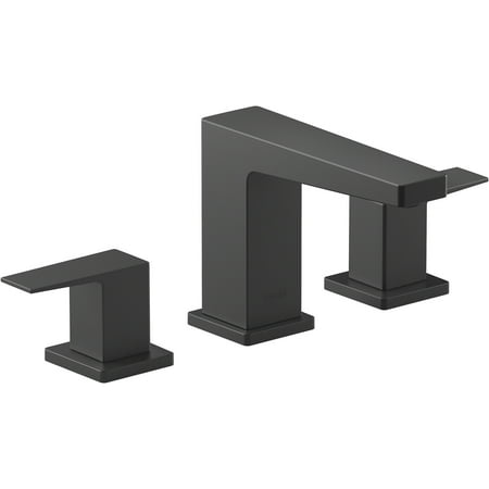 Kohler K-24857-4 Honesty 0.5 GPM Widespread Bathroom Faucet - Black