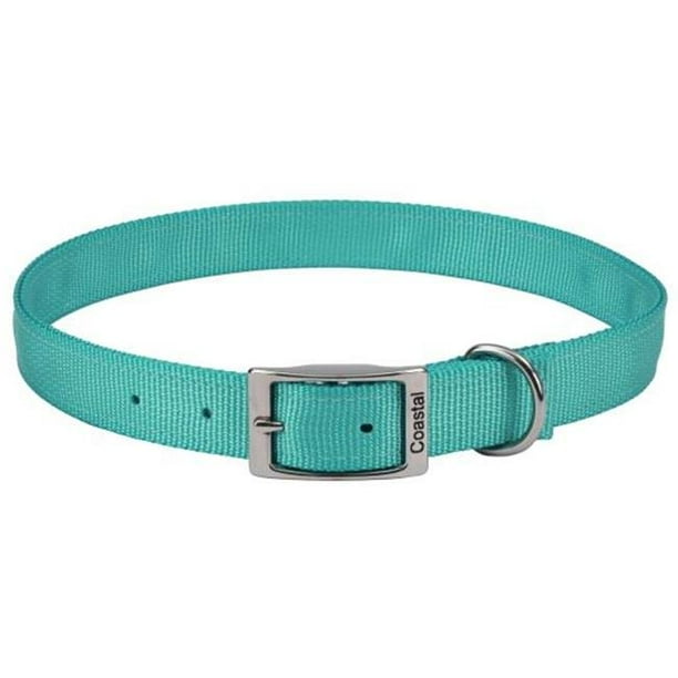 Coastal Pet 290122TEL 22 x 1 in. Doubleply Nylon Dog Collar Teal