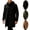 01# Black, variant on Men's Hooded Toggle Coat, Long Duffle Overcoat with Exterior Pockets, Midweight Long Sleeve Casual Outerwear for Men, M - 5XL