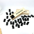 thumbnail image 7 of BESTSKY Wooden Boxed Black Dominoes Wooden Board Game Teaching Aids, 7 of 7