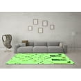 thumbnail image 3 of Ahgly Company Indoor Rectangle Solid Green Modern Area Rugs, 6' x 9', 3 of 4
