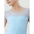 thumbnail image 5 of Stelle Ballet Leotard Mesh Cap Sleeveless Tutu Skirted Ballerina Dress Outfit for Girls,Blue,4T, 5 of 8